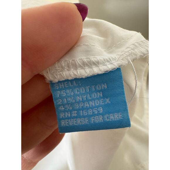 J.McLaughlin Cotton White Off the Shoulder Top Blouse Size M - Picture 6 of 6